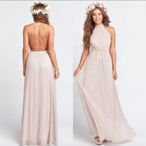 Show Me Your MuMu Dresses & Skirts - Collette Collar Dress ~ Magic Mauve Glimmer size s